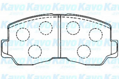KAVO PARTS bp5533 -  Комплект тормозных колодок, дисковый тормоз